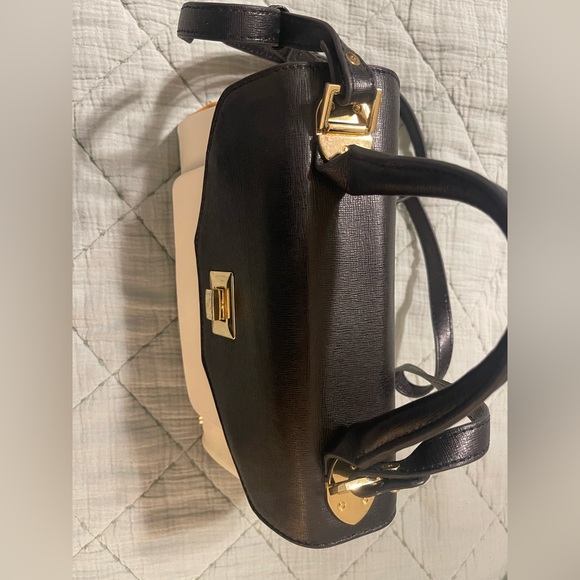 Antonio Melani Handbag- Black, White & Brown - Picture 4 of 8